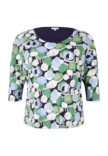 Tom Tailor Women + Maglietta  navy / blu chiaro / verde chiaro / bianco