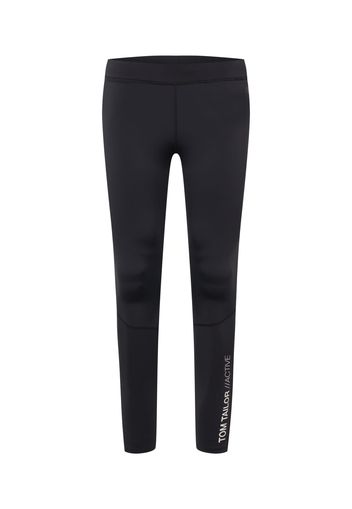 TOM TAILOR Pantaloni sportivi 'ARTHUR'  nero / bianco