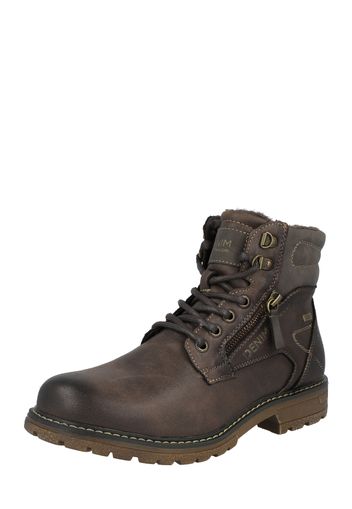 TOM TAILOR Boots stringati  mocca