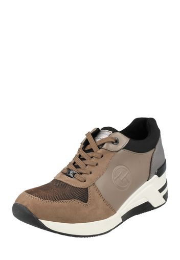 TOM TAILOR Sneaker bassa  marrone / marrone chiaro / grigio / nero