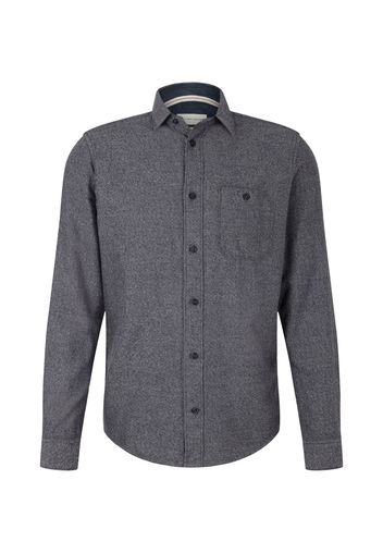 TOM TAILOR Camicia  grigio chiaro / nero