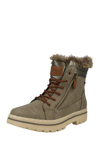 TOM TAILOR Boots da neve  marrone / cachi