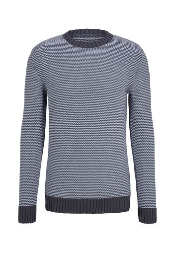 TOM TAILOR Pullover  blu scuro / bianco