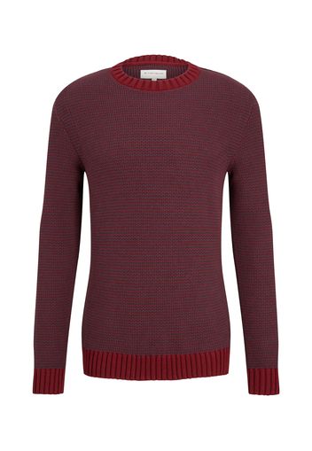 TOM TAILOR Pullover  grigio scuro / rosso