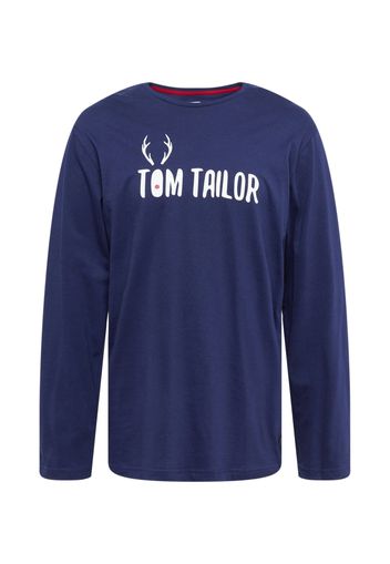 TOM TAILOR Maglietta intima  blu / bianco