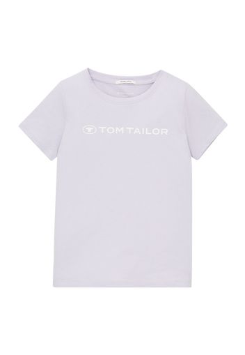 TOM TAILOR Maglietta  lilla pastello / bianco