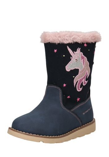 TOM TAILOR Boots da neve  blu / navy / rosa / bianco