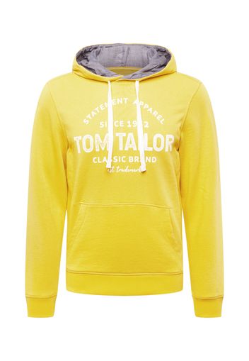 TOM TAILOR Felpa  giallo / bianco