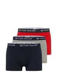 TOM TAILOR Boxer  blu scuro / grigio sfumato / rosso / bianco