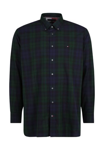 Tommy Hilfiger Big & Tall Camicia  marrone scuro / verde scuro / rosso / bianco