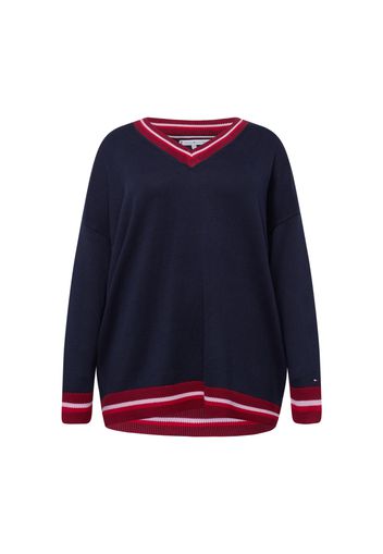 Tommy Hilfiger Curve Pullover  navy / rosa chiaro / rosso / rosso scuro