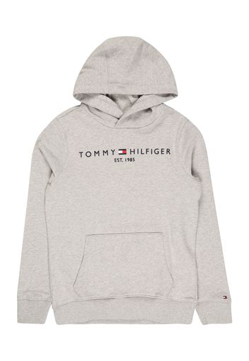 TOMMY HILFIGER Felpa  grigio sfumato / blu notte / bianco / rosso chiaro