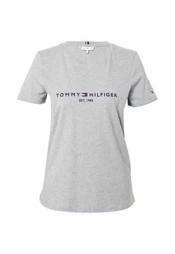 TOMMY HILFIGER Maglietta  grigio sfumato / nero / bianco / rosso