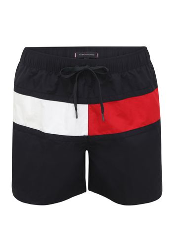 TOMMY HILFIGER Pantaloncini da bagno  bianco / rosso / blu ultramarino