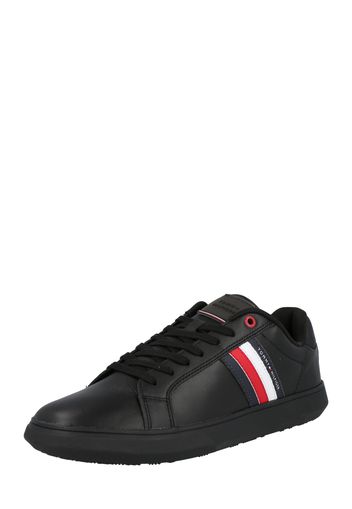 TOMMY HILFIGER Sneaker bassa  nero / bianco / rosso