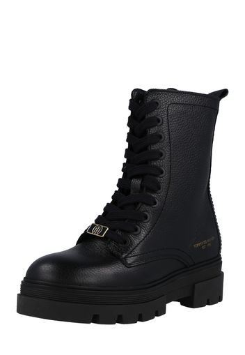 TOMMY HILFIGER Stivaletto stringato  nero / oro