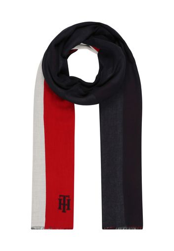 TOMMY HILFIGER Sciarpa  bianco / rosso / blu notte