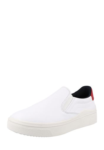 TOMMY HILFIGER Scarpa slip-on  bianco / rosso