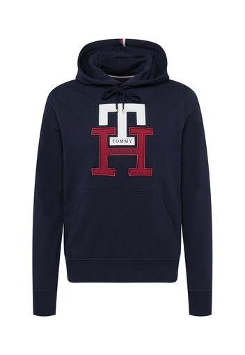 TOMMY HILFIGER Felpa  blu notte / bianco / rosso scuro