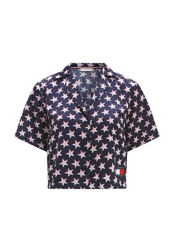 TOMMY HILFIGER Camicia da notte  navy / rosso / bianco