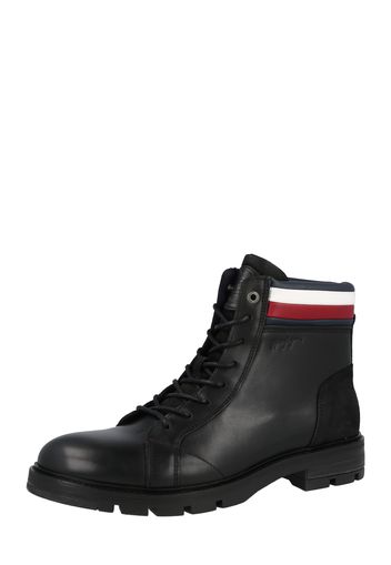 TOMMY HILFIGER Boots stringati  rosso carminio / nero / bianco