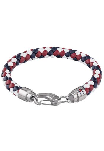 TOMMY HILFIGER Braccialetto 'Casual Core 2790046'  blu scuro / rosso scuro / argento / bianco