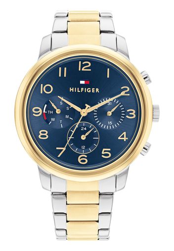 TOMMY HILFIGER Orologio analogico  blu scuro / oro / rosso / argento