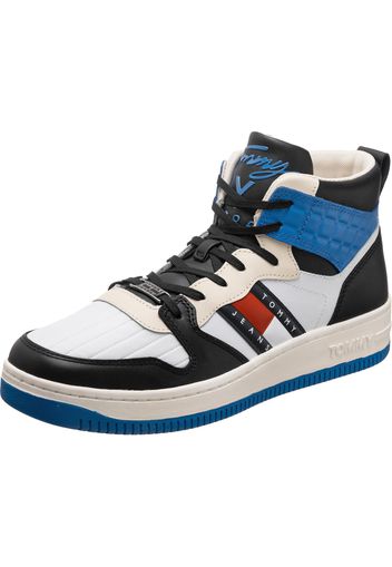 TOMMY HILFIGER Sneaker alta 'Basket Zion'  beige / blu / nero / bianco