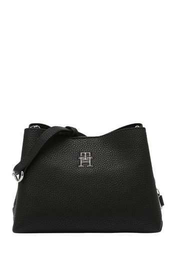 TOMMY HILFIGER Borsa a tracolla  nero / argento