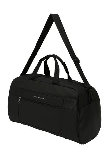 TOMMY HILFIGER Borsa da viaggio  rosso fuoco / nero / argento / bianco