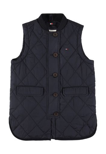 TOMMY HILFIGER Gilet  blu scuro / rosso fuoco / bianco