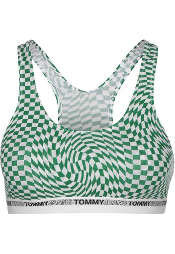 TOMMY HILFIGER Reggiseno 'Unlined  Print'  verde / nero / bianco