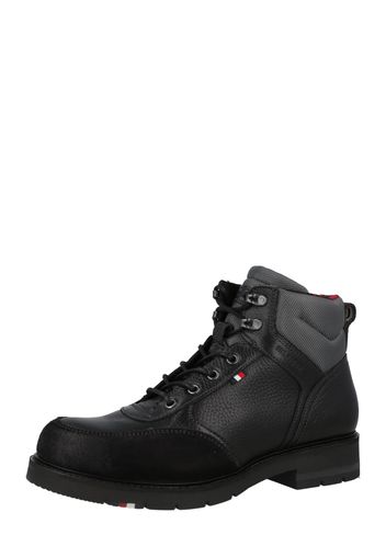 TOMMY HILFIGER Boots stringati  grigio / nero