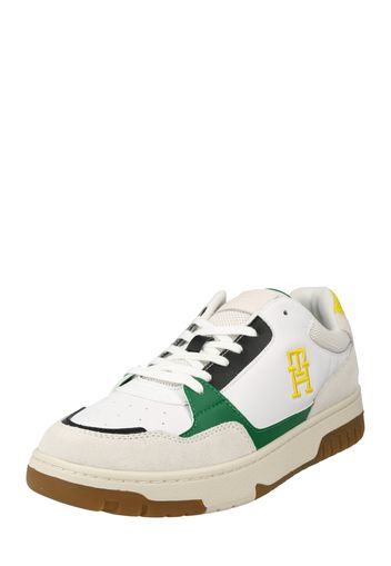 TOMMY HILFIGER Sneaker bassa  crema / verde erba / nero / bianco