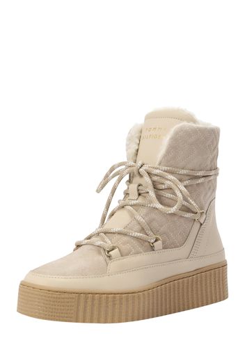 TOMMY HILFIGER Boots da neve  beige / bianco