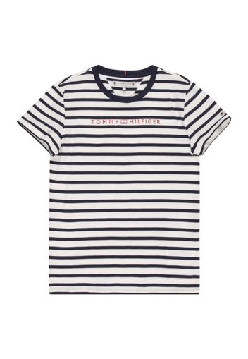 TOMMY HILFIGER Maglietta  navy / rosso fuoco / bianco