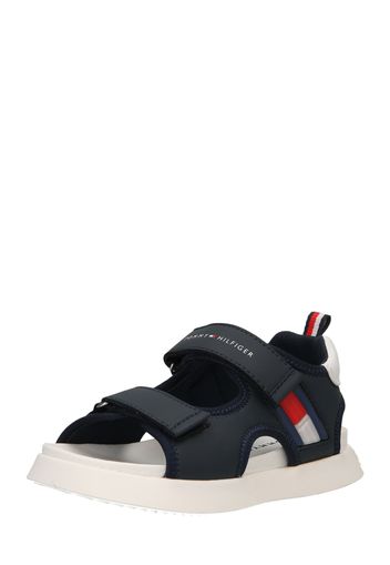 TOMMY HILFIGER Calzatura aperta  navy / rosso / bianco