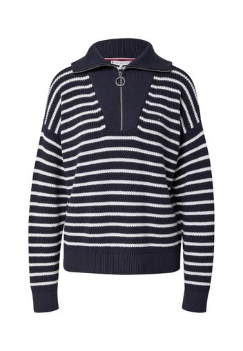 TOMMY HILFIGER Pullover 'Hayana'  navy / bianco