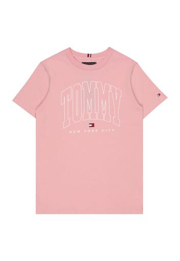 TOMMY HILFIGER Maglietta  blu notte / rosa chiaro / rosso / bianco