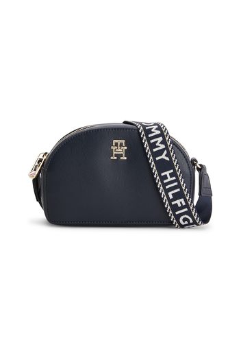 TOMMY HILFIGER Borsa a tracolla  beige / blu scuro / oro