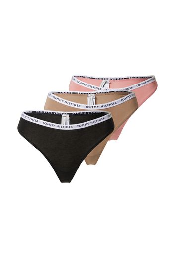 TOMMY HILFIGER String  marrone chiaro / rosa antico / nero / bianco