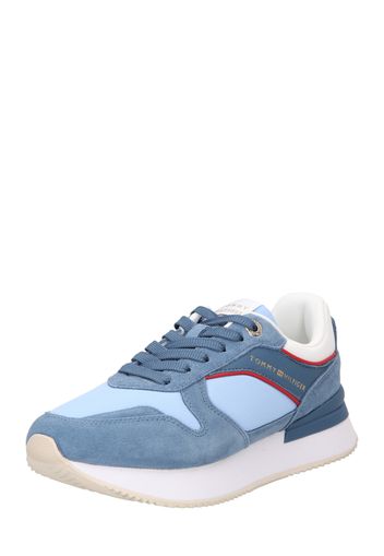 TOMMY HILFIGER Sneaker bassa  blu denim / blu chiaro / oro / rosso