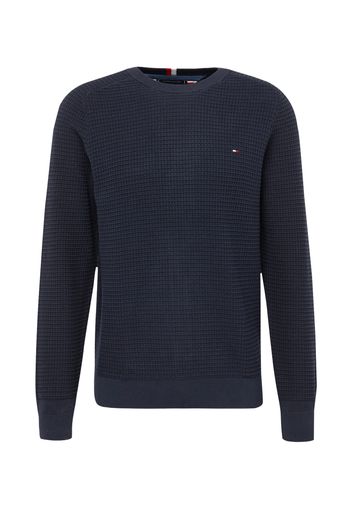 TOMMY HILFIGER Pullover 'SPRING GRID'  blu notte / rosso / bianco