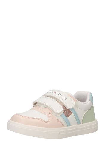 TOMMY HILFIGER Sneaker  oro rosé / verde pastello / rosa pastello / bianco