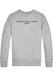 TOMMY HILFIGER Felpa  grigio sfumato / blu notte / bianco / rosso