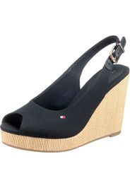 TOMMY HILFIGER Sandalo 'Elena'  blu scuro / bianco / rosso fuoco