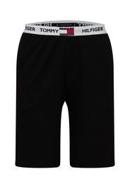 TOMMY HILFIGER Pantaloncini da pigiama  nero / bianco / blu scuro / rosso