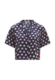 TOMMY HILFIGER Camicia da notte  navy / rosso / bianco