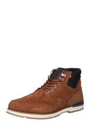 TOMMY HILFIGER Boots stringati  navy / cognac / rosso acceso / bianco