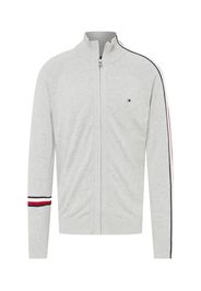 TOMMY HILFIGER Giacchetta 'INTARSIA'  navy / grigio chiaro / rosso / bianco